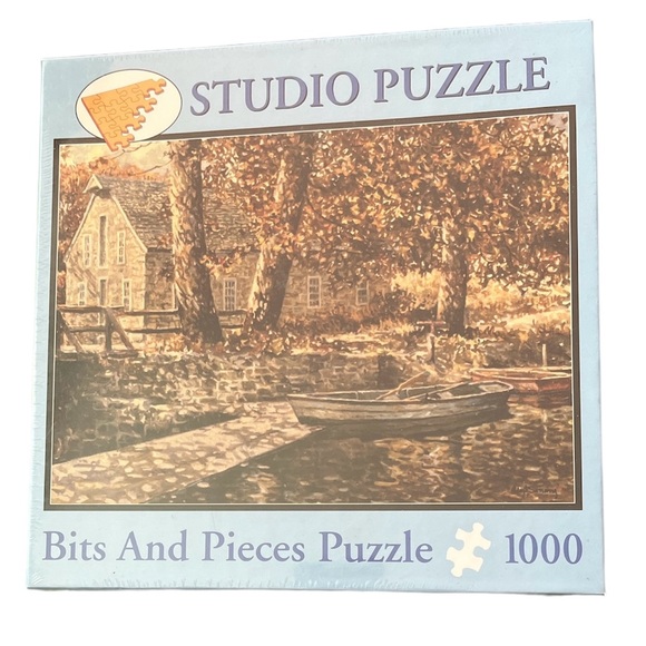 Bits And Pieces Robert Sarsony Pond At Grist Mill 1000 Piece Jigsaw Puzzle - Picture 3 of 9